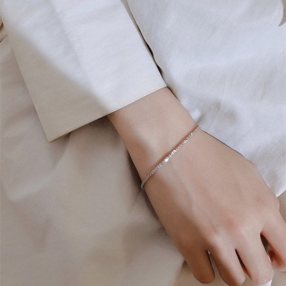 925 Sterling Silver Braided Shooting Star Bracelet - Picture 2 of 8